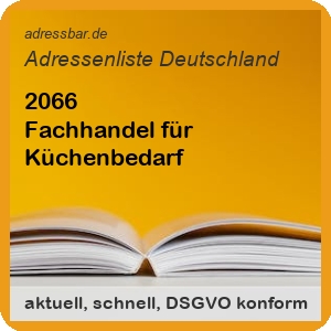 Fachhandel für Küchenbedarf Adressenlisten
