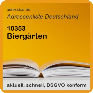 Biergärten Adressenlisten