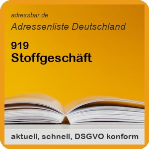 Stoffgeschäft Adressenlisten