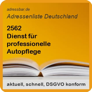 Dienst für professionelle Autopflege Adressenlisten