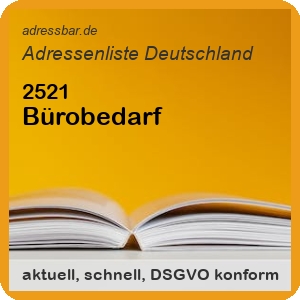 Bürobedarf Adressenlisten