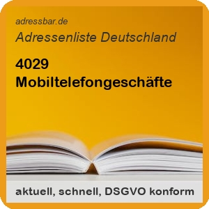 Mobiltelefongeschäfte Adressenlisten