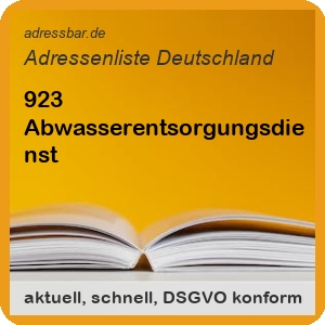 Abwasserentsorgungsdienst Adressenlisten